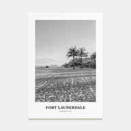 Fort Lauderdale Portrait B&W No 1 Poster