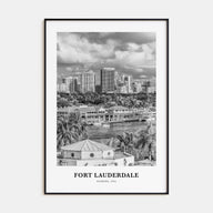 Fort Lauderdale Portrait B&W No 2 Poster