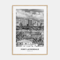 Fort Lauderdale Portrait B&W No 2 Poster