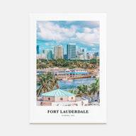Fort Lauderdale Portrait Color Poster