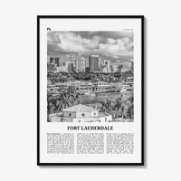 Fort Lauderdale Print Black and White No 1, Fort Lauderdale Wall Art, Fort Lauderdale Poster, Fort Lauderdale USA, United States