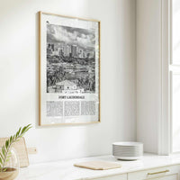 Fort Lauderdale Print Black and White No 1, Fort Lauderdale Wall Art, Fort Lauderdale Poster, Fort Lauderdale USA, United States