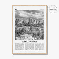 Fort Lauderdale Print Black and White No 1, Fort Lauderdale Wall Art, Fort Lauderdale Poster, Fort Lauderdale USA, United States