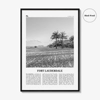 Fort Lauderdale Print Black and White No 2, Fort Lauderdale Wall Art, Fort Lauderdale Poster, Fort Lauderdale USA, United States