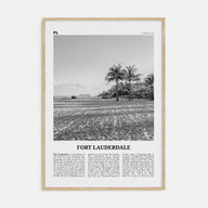 Fort Lauderdale Travel B&W No 2 Poster