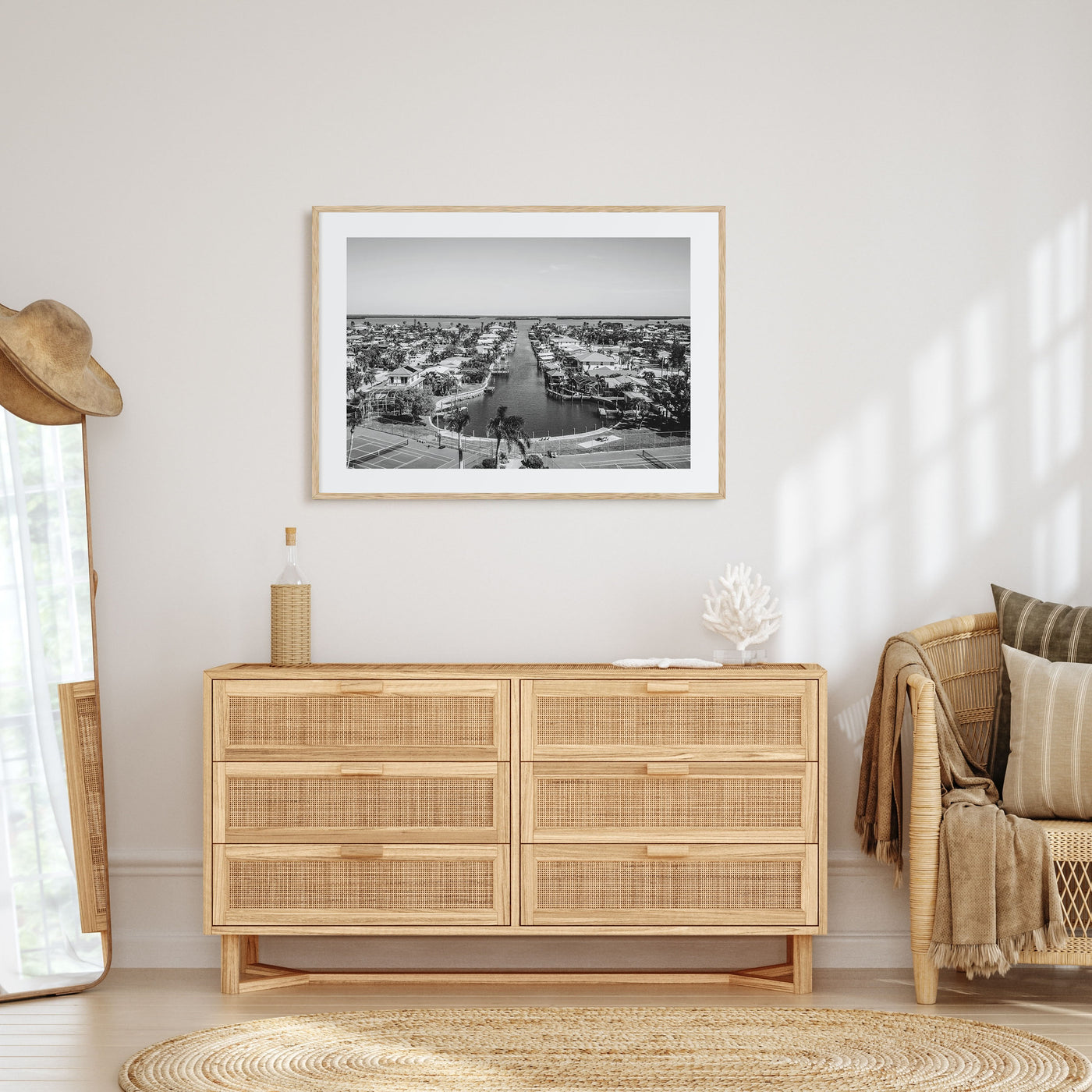 Fort Myers Landscape B&W Poster