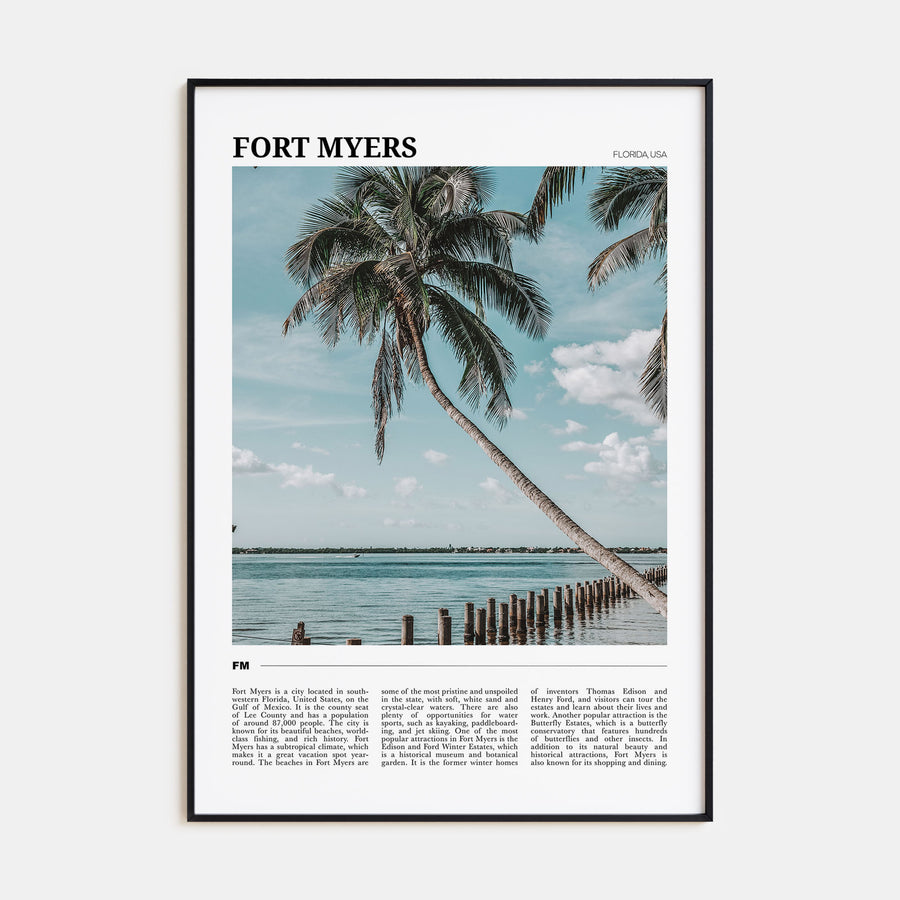 Fort Myers Travel Color Poster