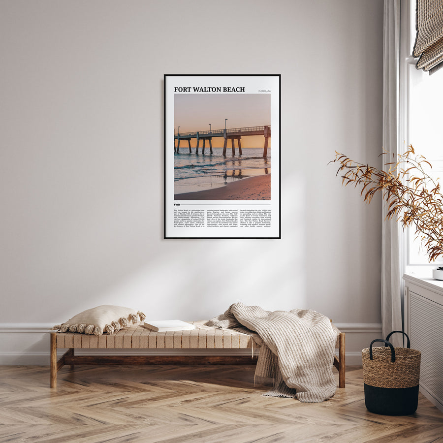 Fort Walton Beach Travel Color Poster
