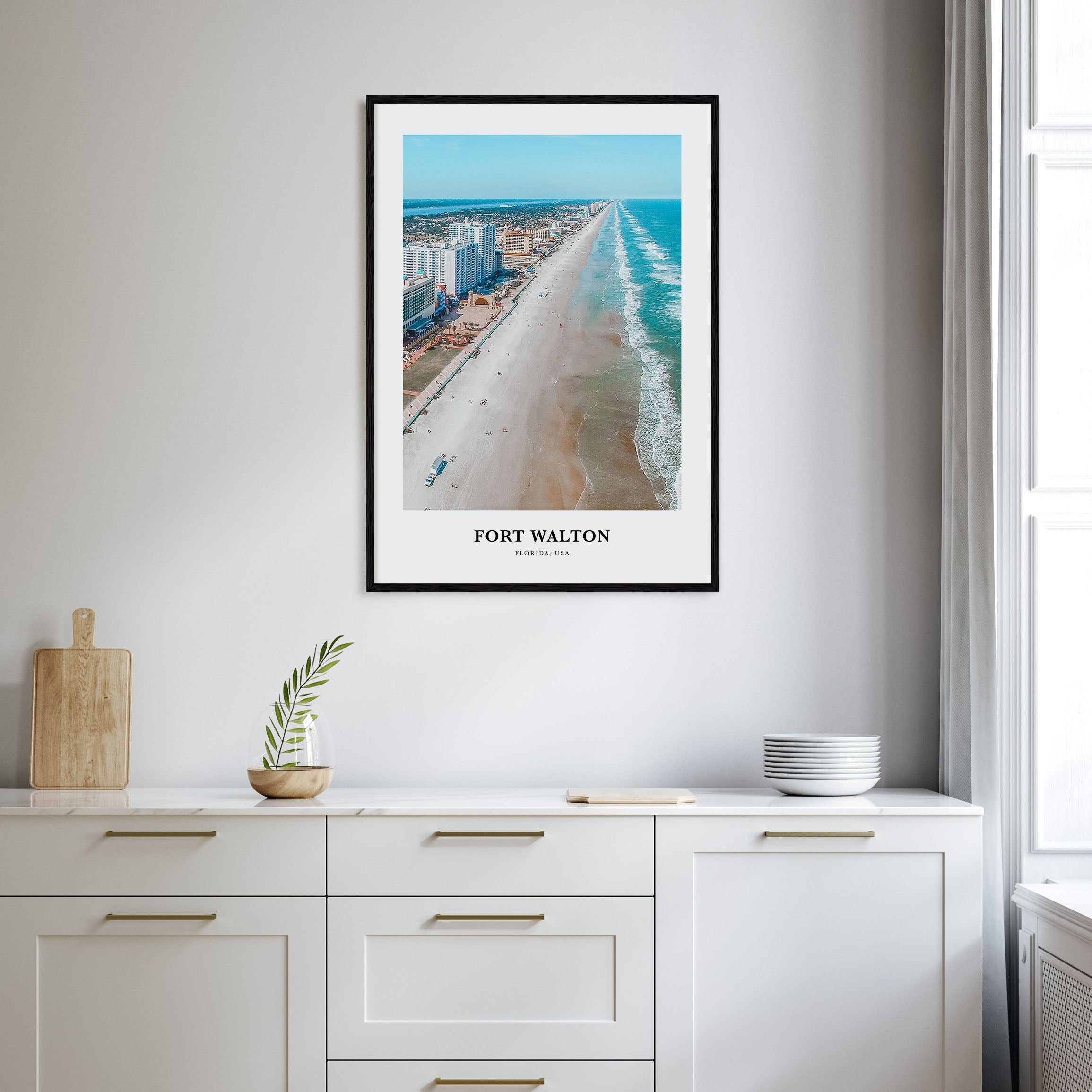 Fort Walton Portrait Color Poster
