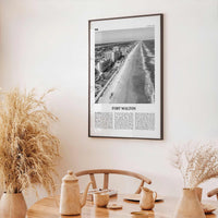 Fort Walton Print Black and White No 1, Fort Walton Wall Art, Fort Walton Poster, Fort Walton Photo, Fort Walton Décor, Florida USA