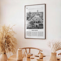 Fort Wayne Print Black and White No 2, Fort Wayne Wall Art, Fort Wayne Poster, Fort Wayne Photo, Indiana, USA, United States, North America