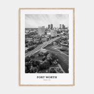 Fort Worth Portrait B&W No 1 Poster