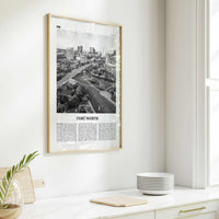 Fort Worth Print Black and White No 1, Fort Worth Wall Art, Fort Worth Poster, Fort Worth Photo, Texas, USA, United States, North America