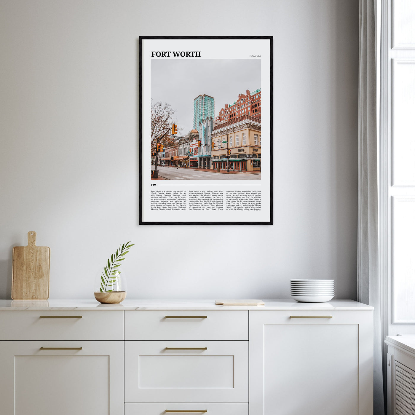 Fort Worth Travel Color No 1 Poster