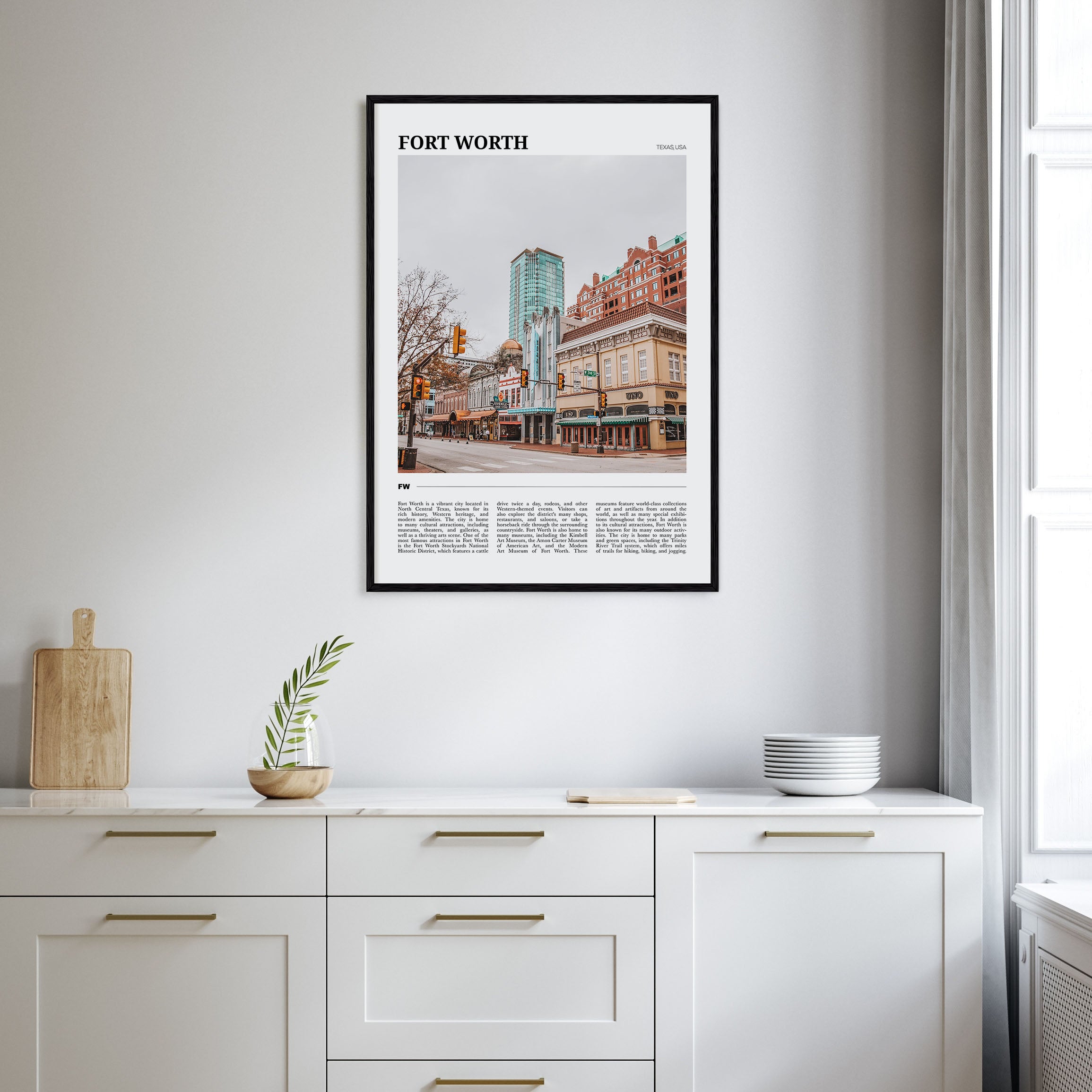 Fort Worth Travel Color No 1 Poster