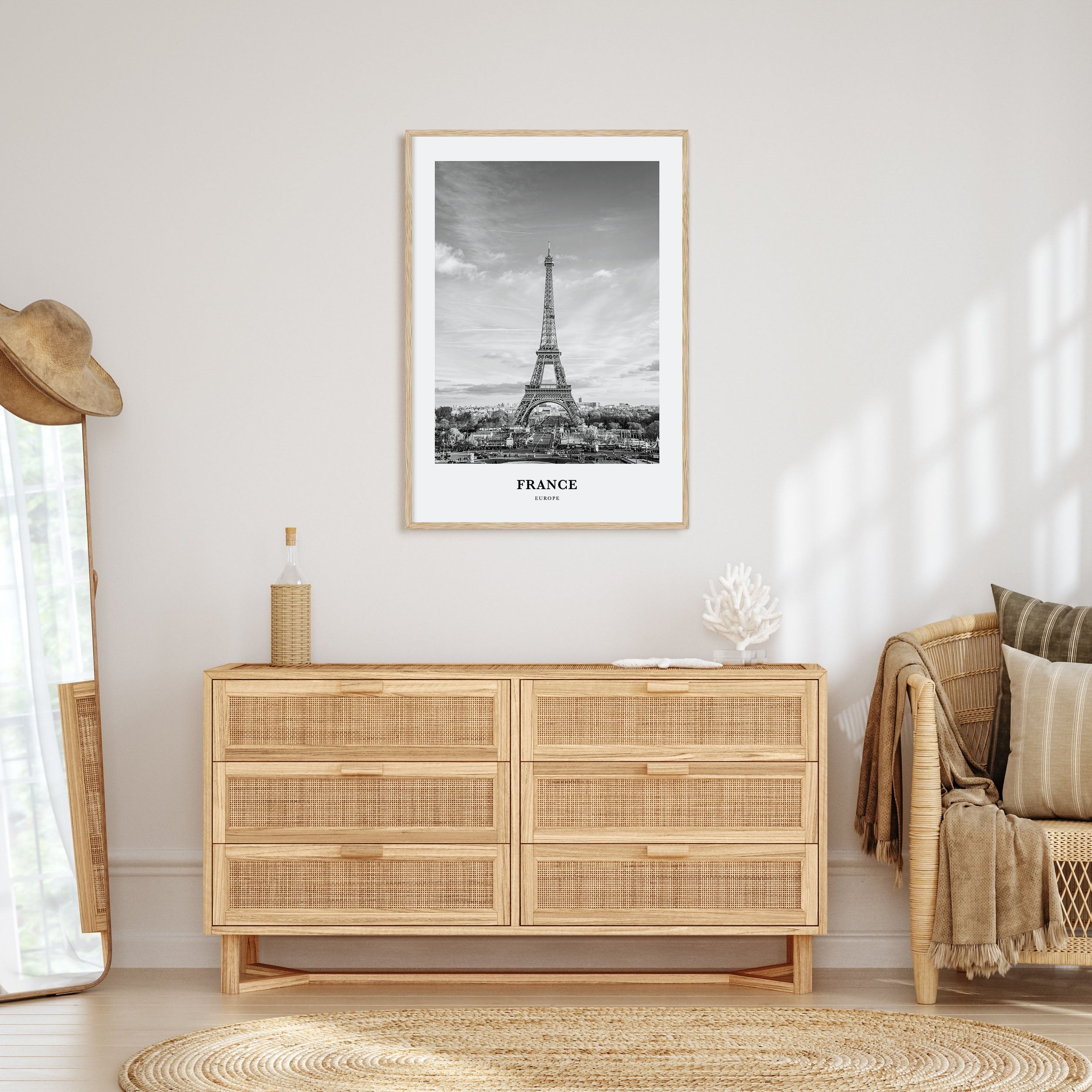 France Portrait B&W No 3 Poster