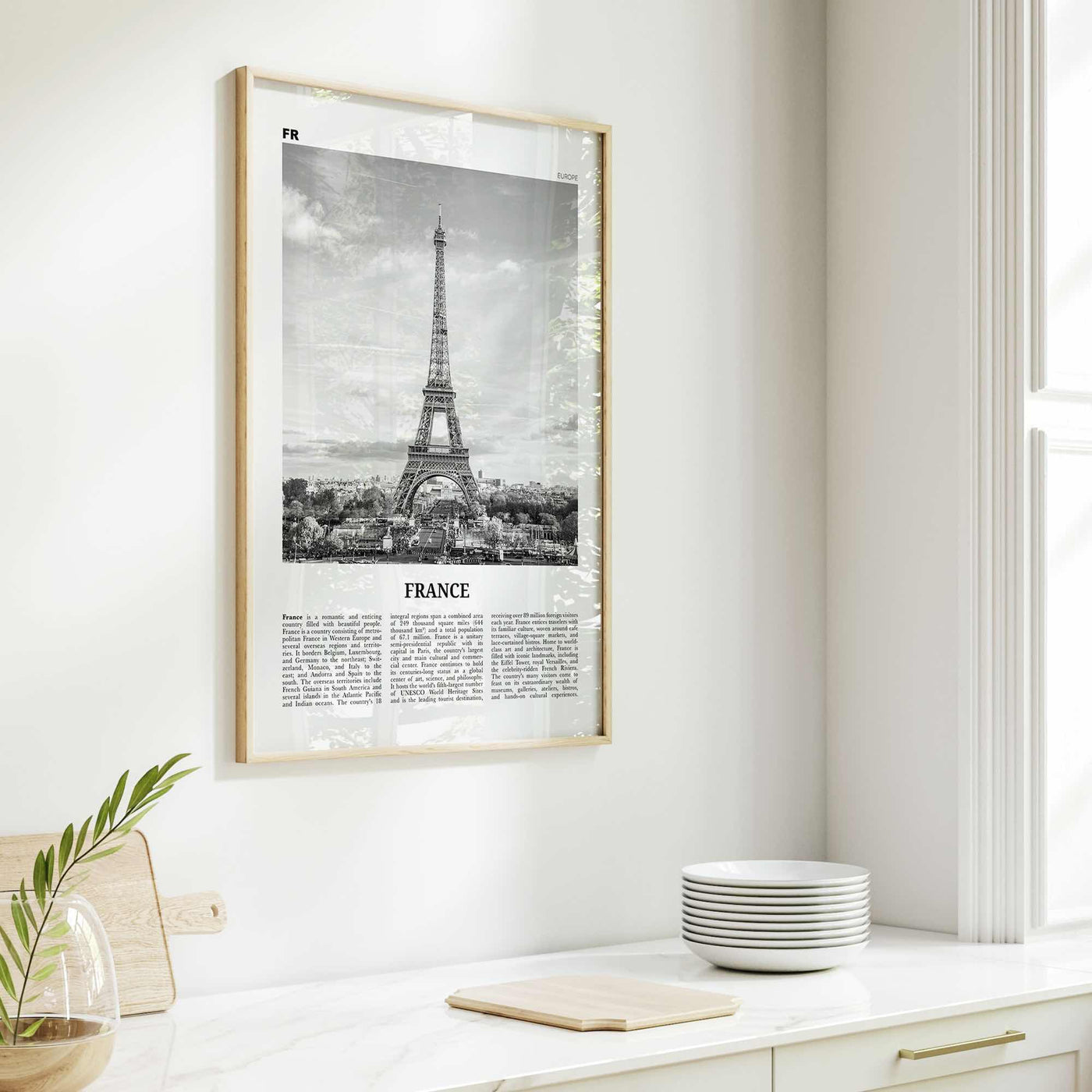 France Print Black and White No 1, France Wall Art, France Poster, France Photo, France Decor, République Française, French, Paris