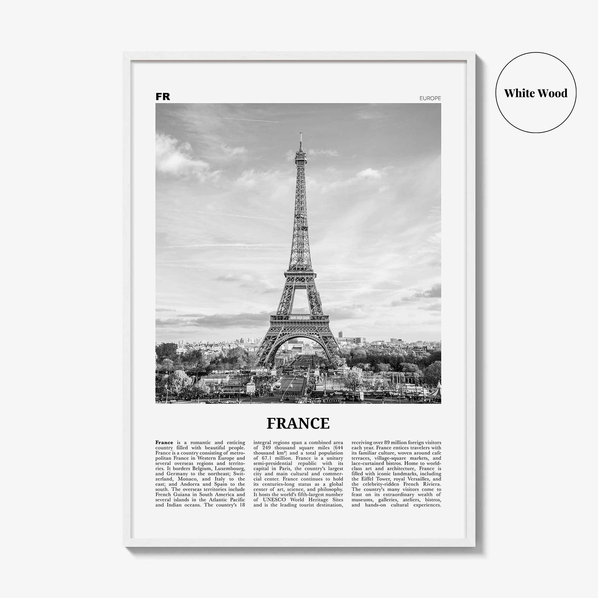 France Print Black and White No 1, France Wall Art, France Poster, France Photo, France Decor, République Française, French, Paris