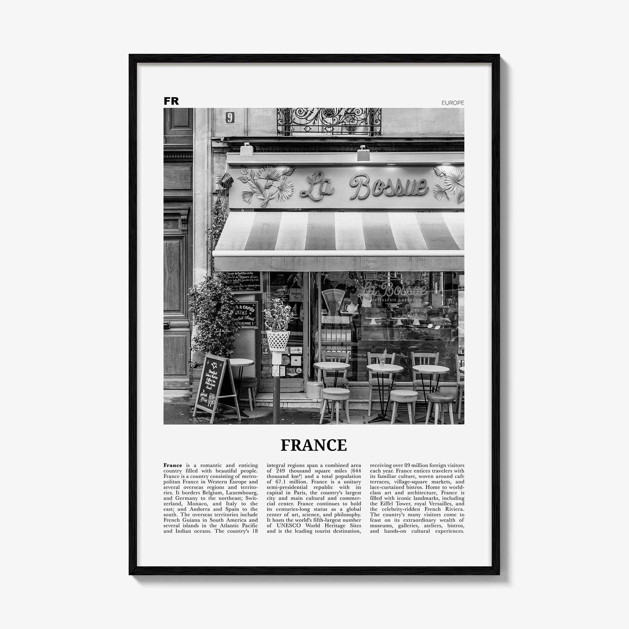 France Print Black and White No 2, France Wall Art, France Poster, France Photo, France Wall Decor, République Française, French, Paris