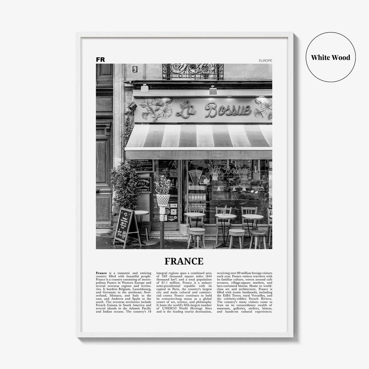 France Print Black and White No 2, France Wall Art, France Poster, France Photo, France Wall Decor, République Française, French, Paris