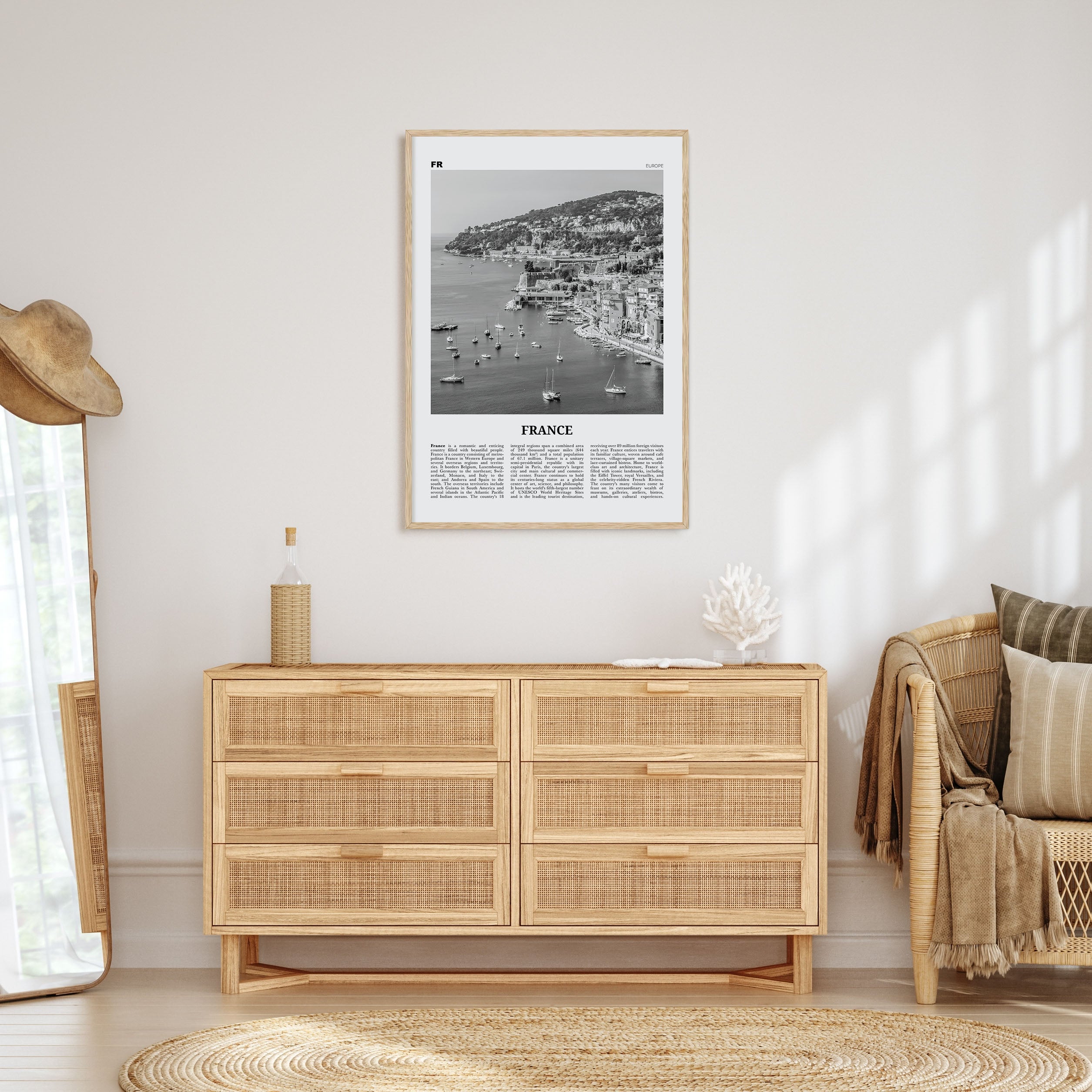 France Travel B&W No 3 Poster