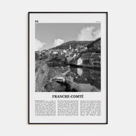 Franche-Comté Travel B&W Poster