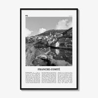 Franche Comte Print Black and White, Franche-Comté Art, Franche-Comté Poster, Franche-Comté Photo, Franche-Comté Décor, Franche-Comté Map
