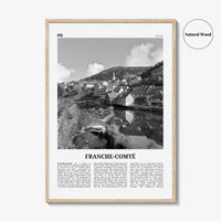 Franche Comte Print Black and White, Franche-Comté Art, Franche-Comté Poster, Franche-Comté Photo, Franche-Comté Décor, Franche-Comté Map