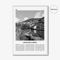 Franche Comte Print Black and White, Franche-Comté Art, Franche-Comté Poster, Franche-Comté Photo, Franche-Comté Décor, Franche-Comté Map