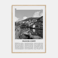 Franche-Comté Travel B&W Poster