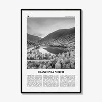 Franconia Notch Print Black and White, Franconia Notch Wall Art, Franconia Notch Poster, Franconia Notch Photo, New Hampshire, USA