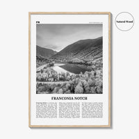 Franconia Notch Print Black and White, Franconia Notch Wall Art, Franconia Notch Poster, Franconia Notch Photo, New Hampshire, USA