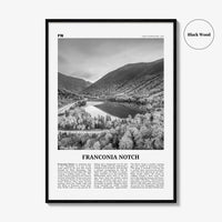 Franconia Notch Print Black and White, Franconia Notch Wall Art, Franconia Notch Poster, Franconia Notch Photo, New Hampshire, USA