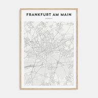 Frankfurt am Main Map Portrait Poster