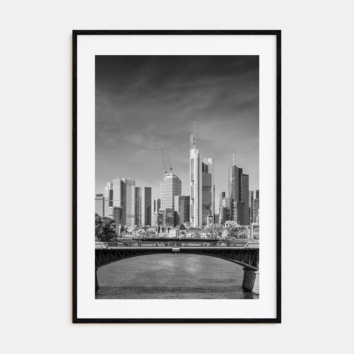 Frankfurt am Main Photo B&W Poster