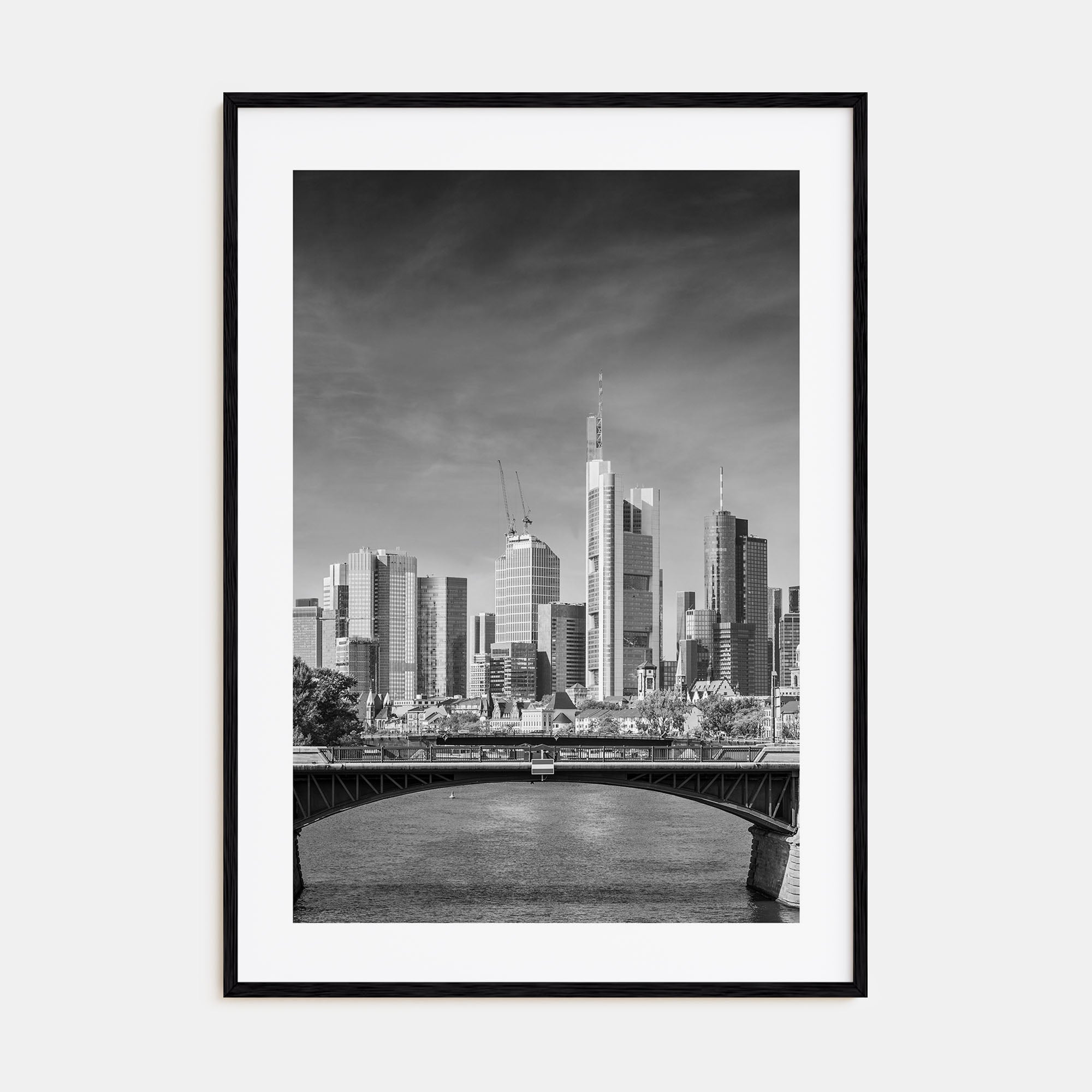 Frankfurt am Main Photo B&W Poster