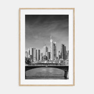 Frankfurt am Main Photo B&W Poster