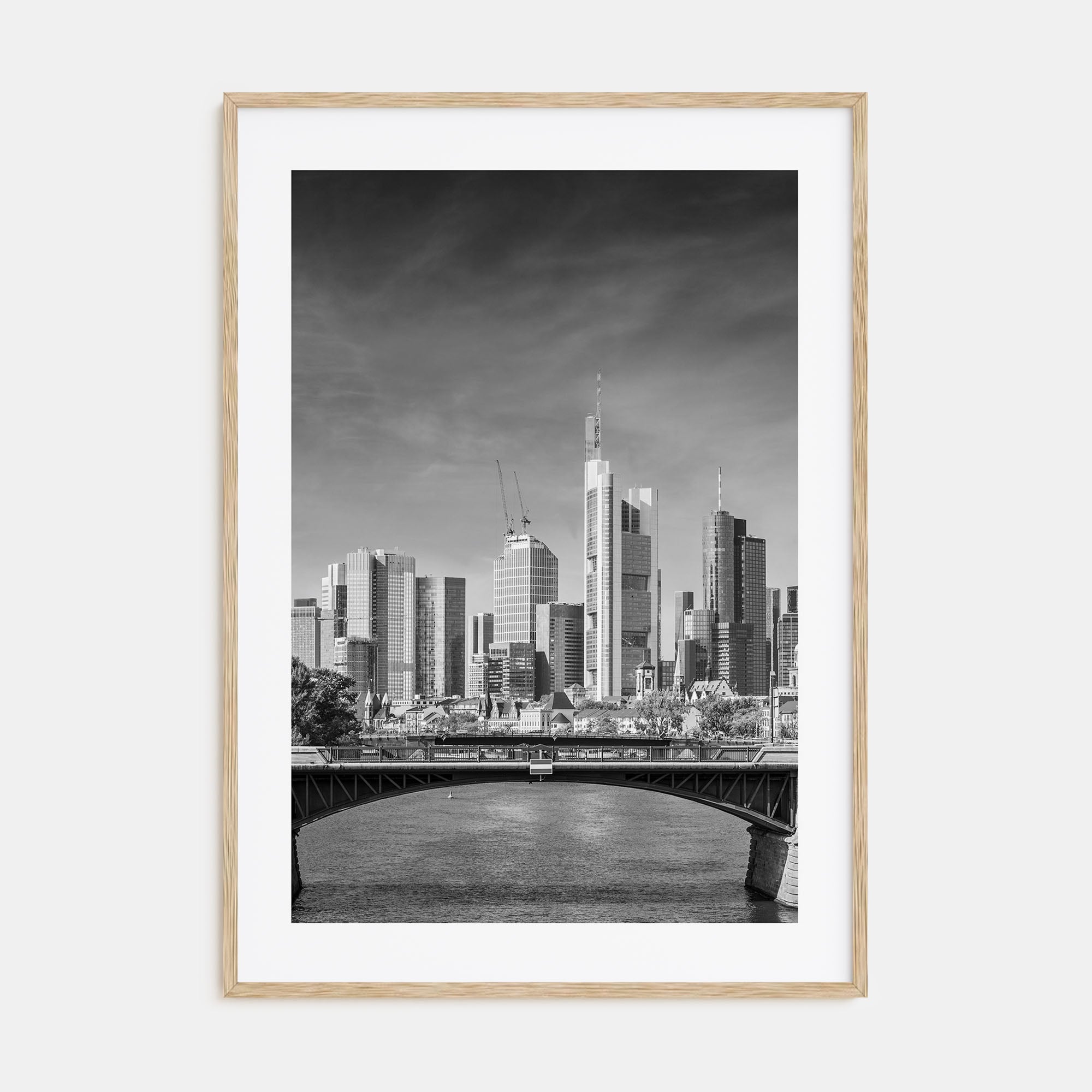 Frankfurt am Main Photo B&W Poster