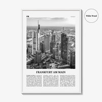Frankfurt am Main Print Black and White, Frankfurt Wall Art, Frankfurt Poster, Frankfurt Photo, Frankfurt Wall Decor, Germany, Deutschland
