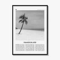 Fraser Island Print Black and White, Fraser Island Wall Art, Fraser Island Poster, Fraser Island Photo, Queensland, Australia, Oceania