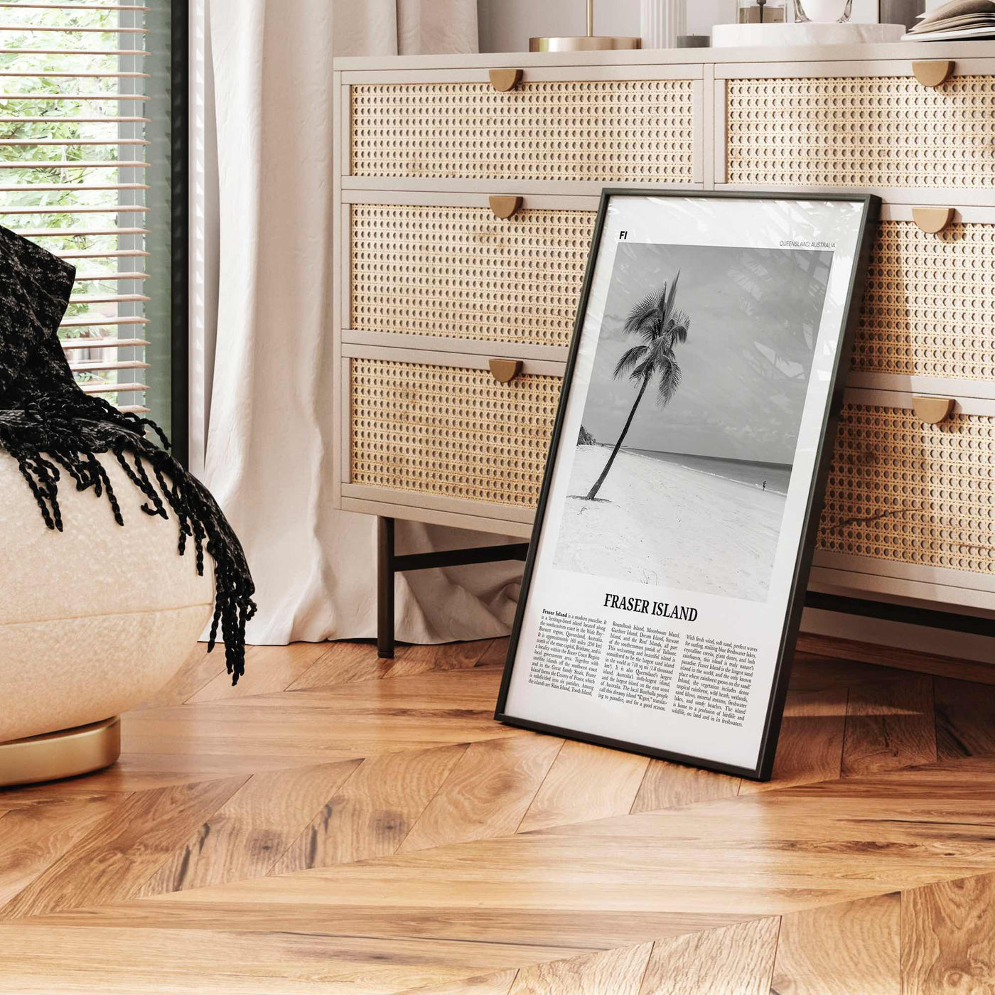 Fraser Island Print Black and White, Fraser Island Wall Art, Fraser Island Poster, Fraser Island Photo, Queensland, Australia, Oceania