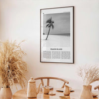 Fraser Island Print Black and White, Fraser Island Wall Art, Fraser Island Poster, Fraser Island Photo, Queensland, Australia, Oceania