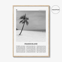 Fraser Island Print Black and White, Fraser Island Wall Art, Fraser Island Poster, Fraser Island Photo, Queensland, Australia, Oceania