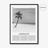 Fraser Island Print Black and White, Fraser Island Wall Art, Fraser Island Poster, Fraser Island Photo, Queensland, Australia, Oceania