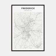 Frederick Map Portrait Poster
