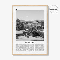 Frederick Print Black and White, Frederick Wall Art, Frederick Poster, Frederick Photo, Frederick Wall Décor, Maryland, USA, United States