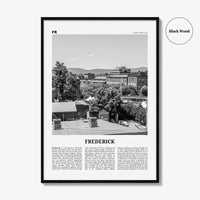 Frederick Print Black and White, Frederick Wall Art, Frederick Poster, Frederick Photo, Frederick Wall Décor, Maryland, USA, United States