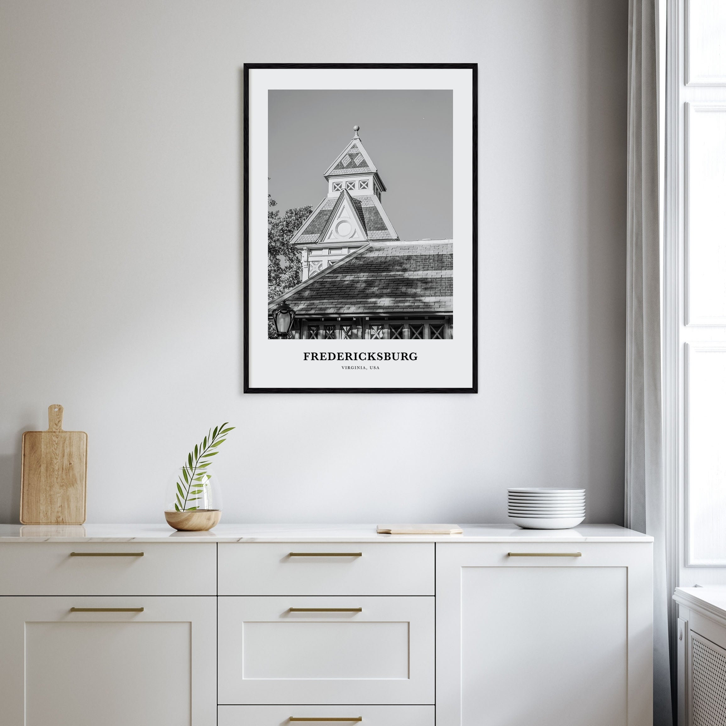 Fredericksburg Portrait B&W Poster