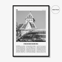 Fredericksburg Print Black and White, Fredericksburg Wall Art, Fredericksburg Poster, Fredericksburg Photo, Fredericksburg Map