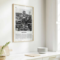 Freetown Print Black and White, Freetown Wall Art, Freetown Poster, Freetown Photo, Freetown Wall Decor, City Print, Sierra Leone, Africa